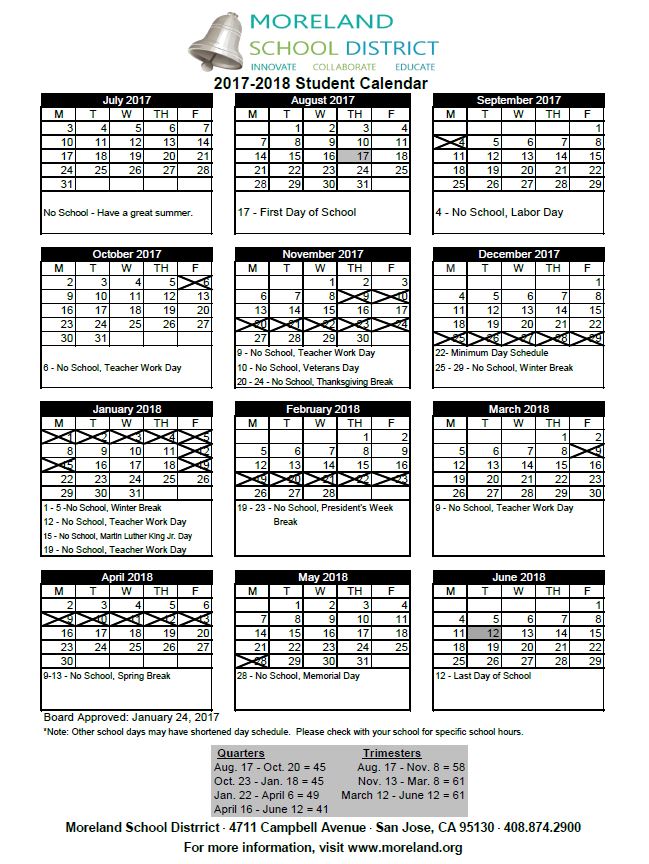student calender